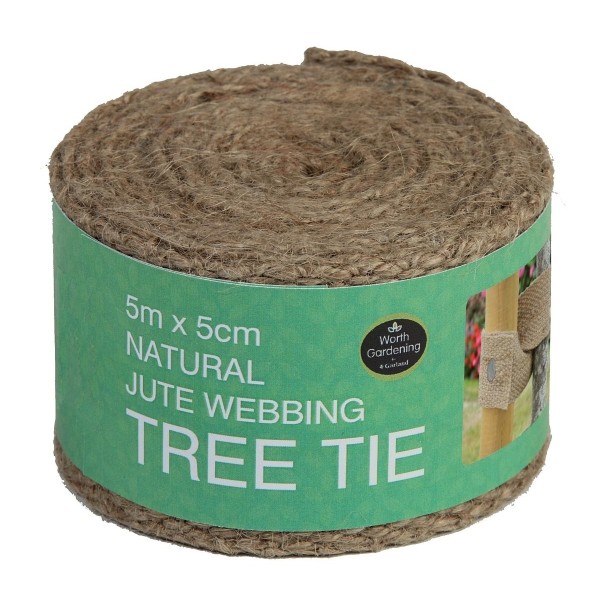 Correa de árbol de lona natural de 5 m x 5 cm