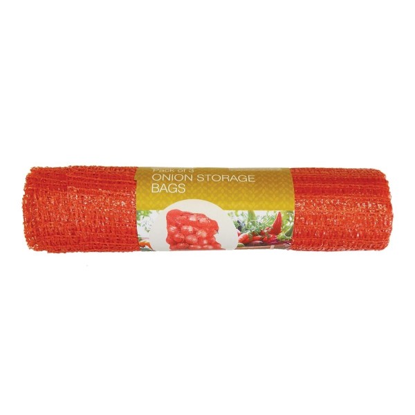 Sacos de armazenamento para cebolas (pacote de 3)
