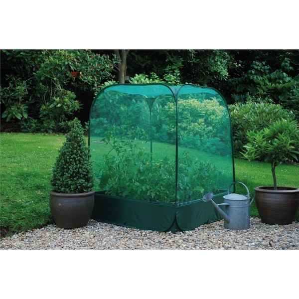 Cubierta de malla Pop Up para cama de cultivo