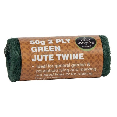 2 strands of green jute twine 50g 2 strands of green jute twine 50g