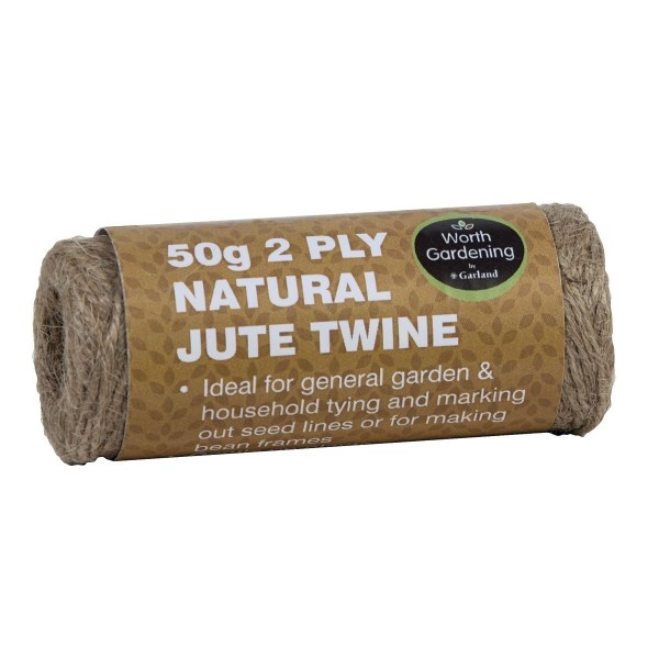2 rolos de barbante de juta natural 50g