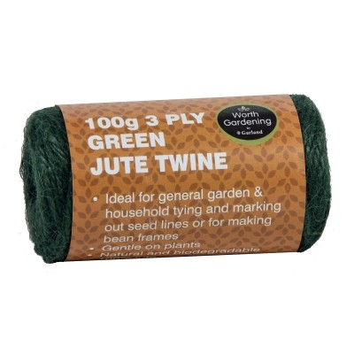 3 capas de cordel de yute verde 100g