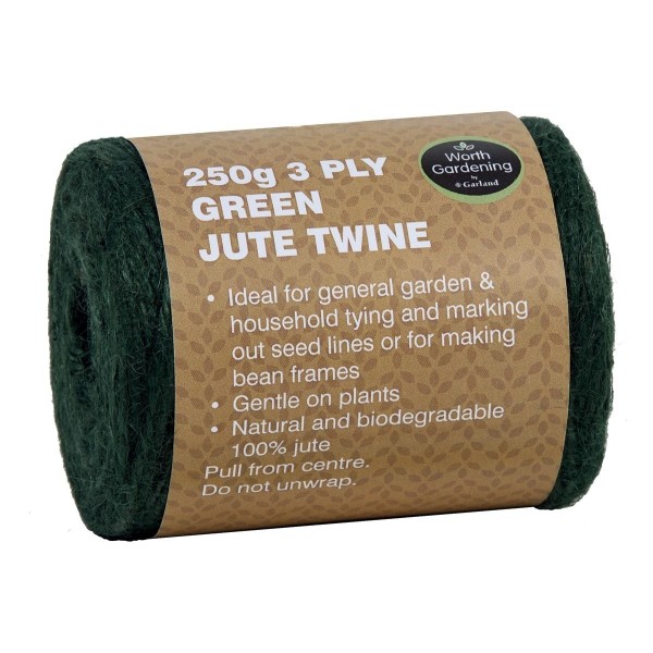 3 strands of green jute twine 250g