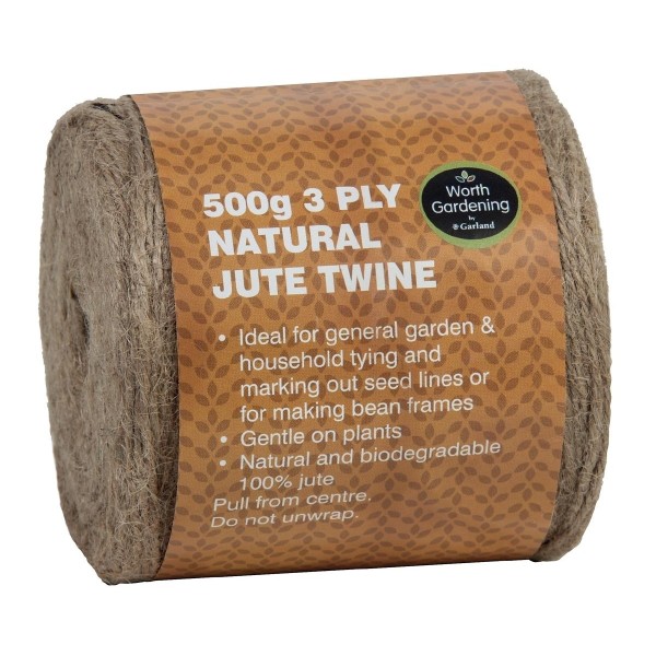 3 rolos de cordão de juta natural 500g
