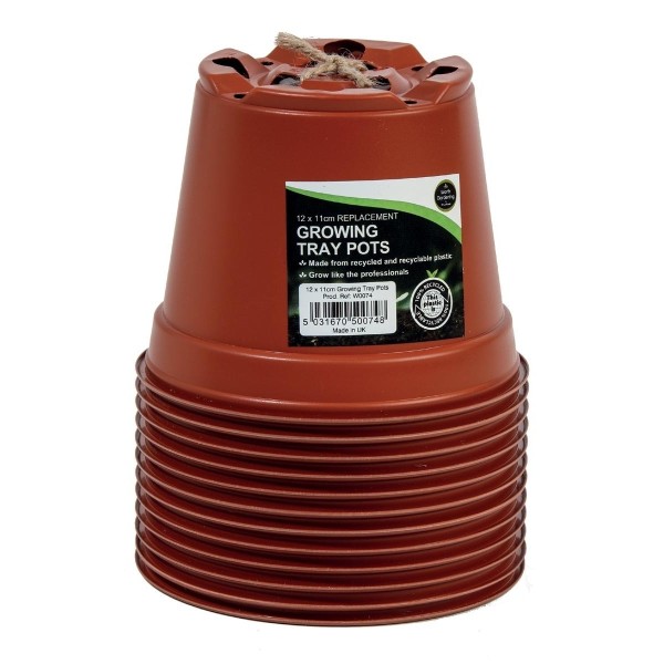 12 vasos de substituição de 11 cm para bandeja de cultivo