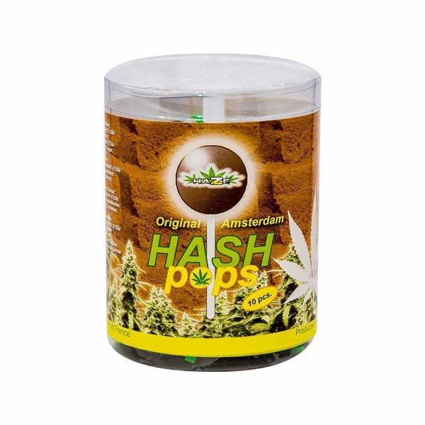 Lecca-lecca alla cannabis gusto hash Haze