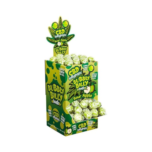 Apfel-CBD-Lutscher - 100 Stück | BUBBLY BILLY