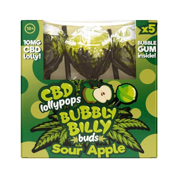 CBD Apple Lollipop - 5 pcs | BUBBLY BILLY