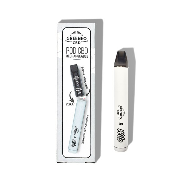 CBD-Vape-Stift 10% White Window | GREENEO nikotinfrei