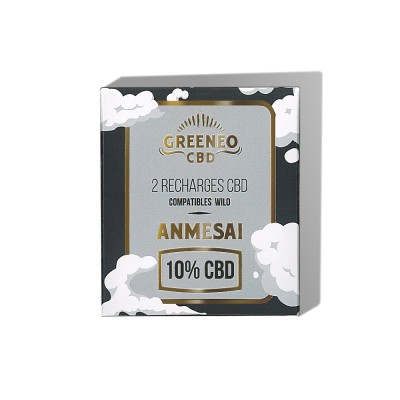 Cartucho de e-líquido CBD 10% Anmesai - 2 uds | GREENEO sin nicotina Cartucho de e-líquido CBD 10% Anmesai - 2 uds | GREENEO sin nicotina