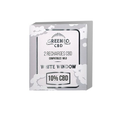 Cartucho de e-líquido CBD 10% White Window - 2 unidades | GREENEO sem nicotina