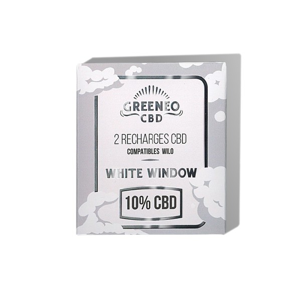 Cartucho de e-líquido CBD 10% White Window - 2 unidades | GREENEO sem nicotina