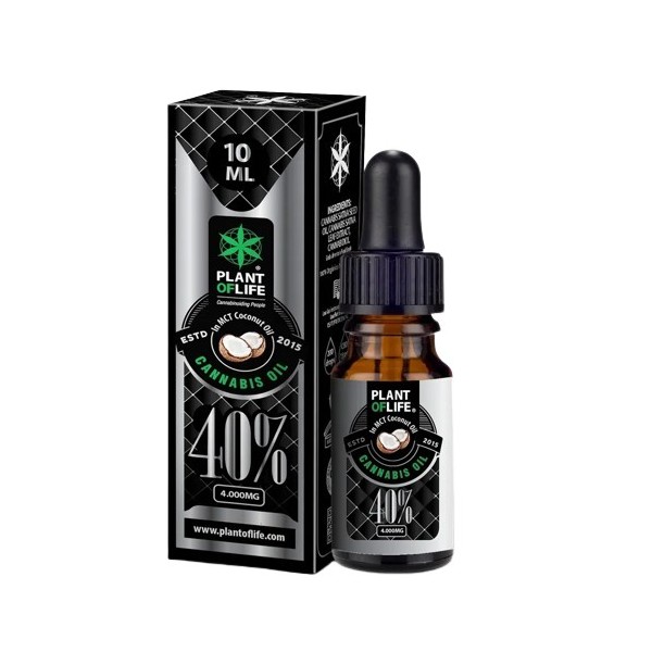 Óleo de CBD 40% espectro completo coco | PLANT OF LIFE