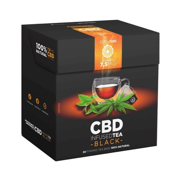 Schwarzer Tee CBD 7,5mg Multitrance