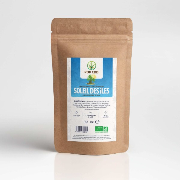 Chá de CBD orgânico sol das ilhas | POP CBD