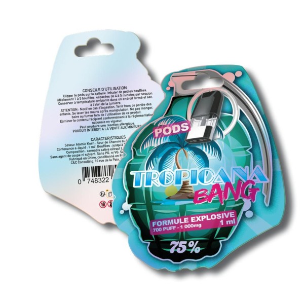 CBD-Pod Tropicana Bang 75% 1ml