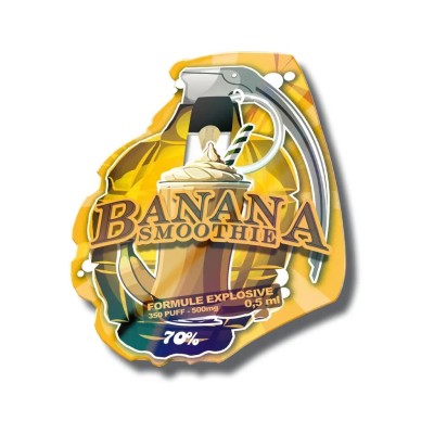 CBD-Vape 70% Banana Smoothie Explosive 0,5ml CBD-Vape 70% Banana Smoothie Explosive 0,5ml