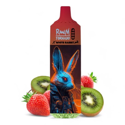 White Rabbit Tornado 9000 - Fragola Kiwi White Rabbit Tornado 9000 - Fragola Kiwi