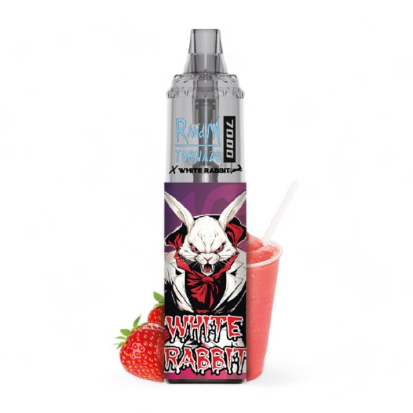 Puff Tornado 7000 Conejo Blanco Granizado de Fresa