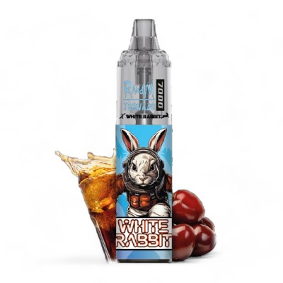 White Rabbit x RandM Tornado 7000 Cola Kirsche White Rabbit x RandM Tornado 7000 Cola Kirsche