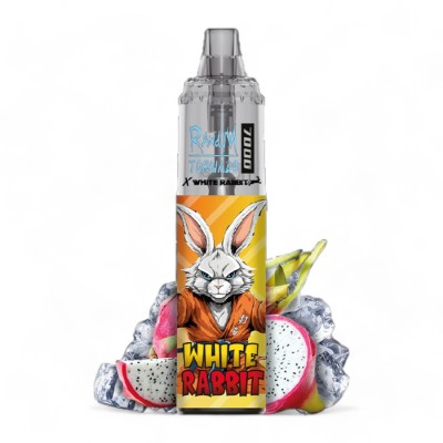 Puff Tornado 7000 Fruta del Dragón Hielo Conejo Blanco Puff Tornado 7000 Fruta del Dragón Hielo Conejo Blanco