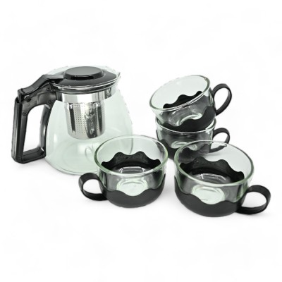 Conjunto de infusão de 5 peças com bule e xícaras Conjunto de infusão de 5 peças com bule e xícaras
