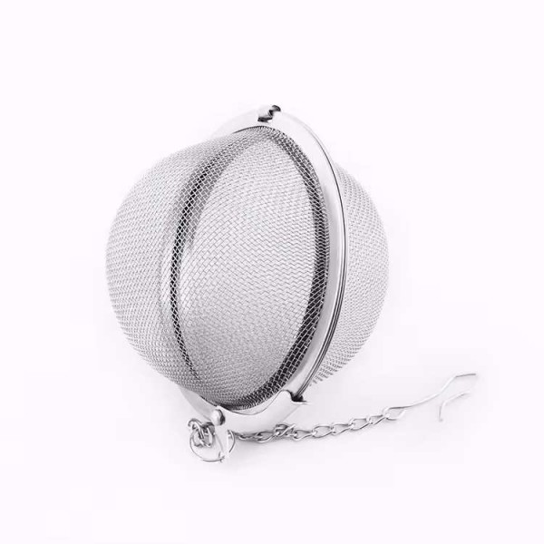 Infusor de chá em aço inoxidável com malha de 7 cm