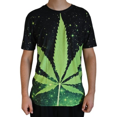 Camiseta Galaxia Cannabis Camiseta Galaxia Cannabis