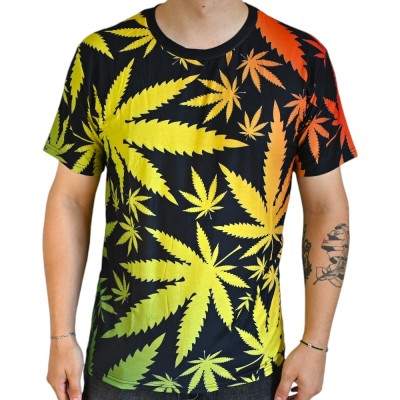 Camiseta Cannabis Multicolor Camiseta Cannabis Multicolor