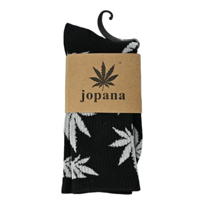 Calcetines Altos Cannabis negro Calcetines Altos Cannabis negro