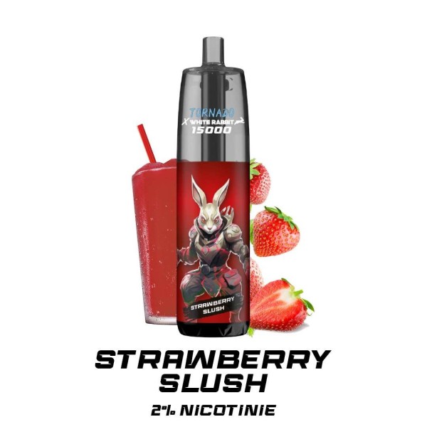 Puff WHITE RABBIT x TORNADO 15000 Raspadinha de Morango