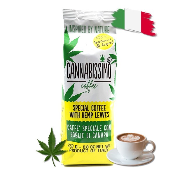 Caffè foglie di canapa - macinato | CANNABISSIMO