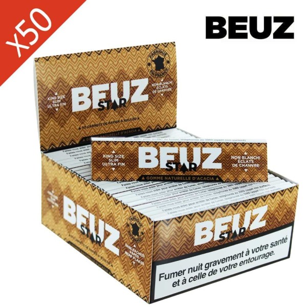 Folhas de enrolar Beuz Star Slim não branqueadas
