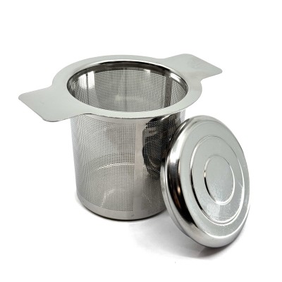 Edelstahl-Teeinfuser mit Deckel Edelstahl-Teeinfuser mit Deckel