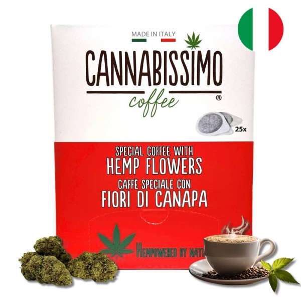 Cápsulas de Café com Flor de Cânhamo Cannabissimo - 25 cápsulas
