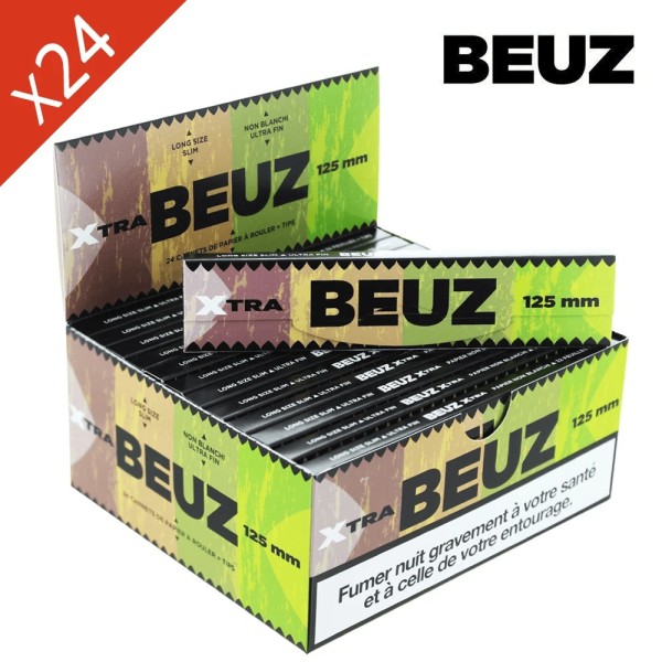 Folhas Slim Long Beuz 125mm Marrom - Caixa com 24 cadernos
