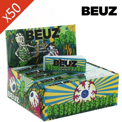 Filtros Beuz Slim Tips 21mm Skeleton - Caja de 50 libritos Filtros Beuz Slim Tips 21mm Skeleton - Caja de 50 libritos