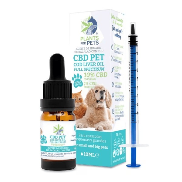 Óleo CBD 10% CBG 1% para animais | PLANTS FOR PETS