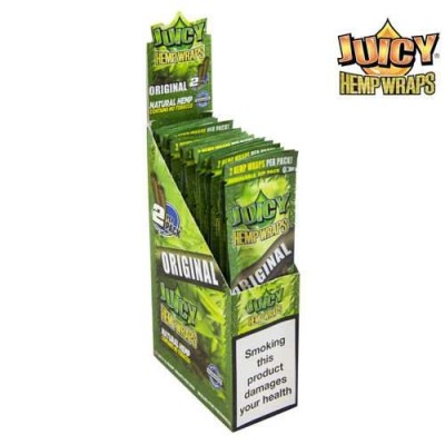 Blunt de cânhamo Original Caixa com 25 pacotes | JUICY JAY'S Blunt de cânhamo Original Caixa com 25 pacotes | JUICY JAY'S