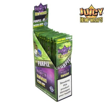 Blunt de cânhamo Roxo Caixa com 25 pacotes | JUICY JAY'S Blunt de cânhamo Roxo Caixa com 25 pacotes | JUICY JAY'S