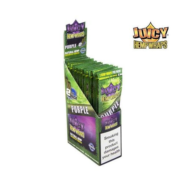 Blunt de cânhamo Roxo Caixa com 25 pacotes | JUICY JAY'S