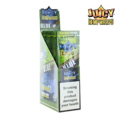 Blunt de cânhamo azul Caixa com 25 pacotes | JUICY JAY'S Blunt de cânhamo azul Caixa com 25 pacotes | JUICY JAY'S