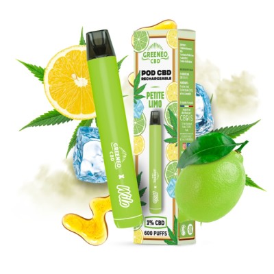 Rechargeable CBD Pod Small Limo | GREENEO Rechargeable CBD Pod Small Limo | GREENEO