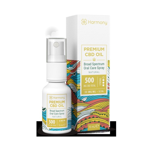 Óleo CBD Spray 3,3% broad spectrum natural | HARMONY