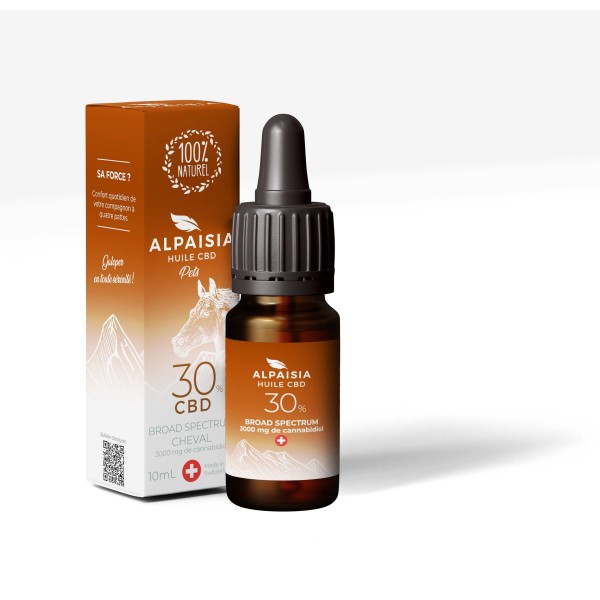 Óleo CBD 30% broad spectrum para cavalos | ALPAISIA