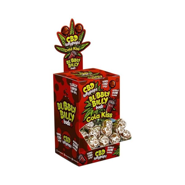 Lutscher mit CBD-Cola-Geschmack - 100 Stück | BUBBLY BILLY