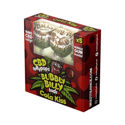 Lutscher CBD Cola Kiss - 5 Stück | BUBBLY BILLY Lutscher CBD Cola Kiss - 5 Stück | BUBBLY BILLY