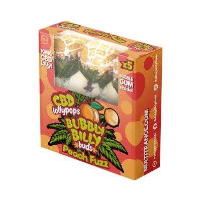 Lecca lecca al CBD Peach Fuzz - 5 pezzi | BUBBLY BILLY Lecca lecca al CBD Peach Fuzz - 5 pezzi | BUBBLY BILLY
