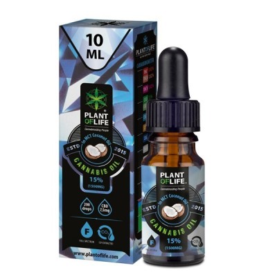 Óleo de CBD 15% espectro completo coco | PLANT OF LIFE Óleo de CBD 15% espectro completo coco | PLANT OF LIFE