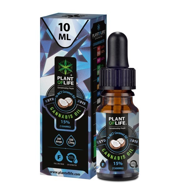 CBD Oil 15% Full Spectrum Coconut | PLANT OF LIFE